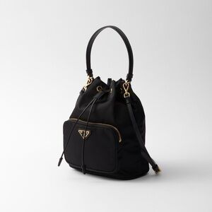 Prada Duet Re-Nylon bucket bag.